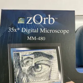 Mm-480 Carson Zorb 35x Digital Microscope Surf Blue Mac-pc New Open Box With Cd #3