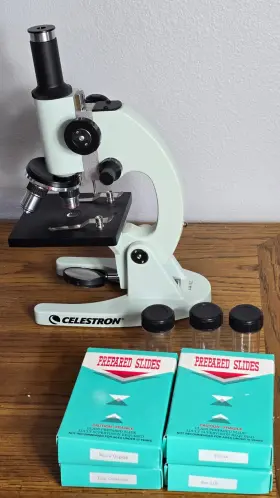44102 Celestron Ce #44102 Microscope With Prepared Slides