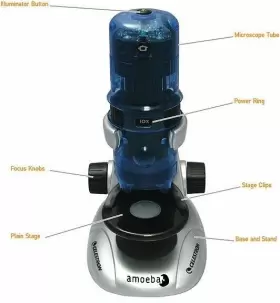 44325 Celestron Amoeba Dual Purpose Digital Microscope Clear Black #2