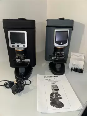 44341 Celestron 44345 And Lcd Digital Microscopes Untested
