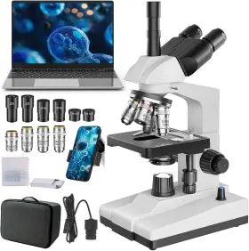 Coki-bl700-m Cokioptico Trinocular Microscope 40x-5000x Magnification Dual Mechanical Stage And Usb Camera