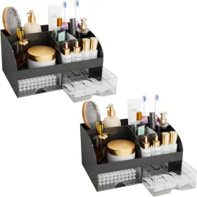 B0ffn1yt96 Comfyroom Makeup Organizer With Drawers Cosmetic Storage For Dresser Vanity Bathroom 2-p