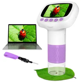1000x Coobest Cm5-4 Pocket Kids Handheld Microscope For 3 With 2ftft Ips Digital Display