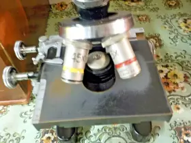 M30128 Cooke Troughton & Simms And Binocular Microscope With Phase - Cased #3