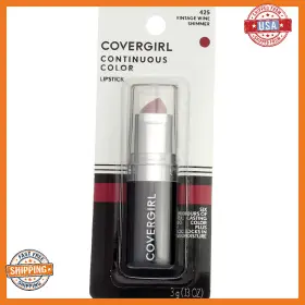 B010e24rj8 Covergirl Continuous Color Lipstick Vintage Wine 425 2 Pack