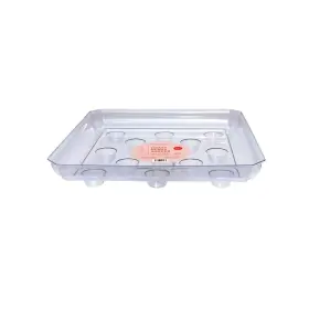 Sqds-1200 Cwp Heavy Gauge Footed Square Carpet Saver Saucer 12-inch By 12- Inch