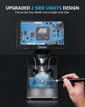 Dcorn 445037761723 1080p Photo/video Microscope For Adults Soldering Coins Metal Stand Wired Remote #3