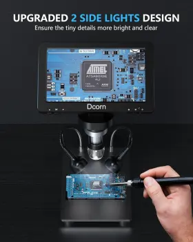 Dcorn 744759383082 1080p Photo/video Microscope For Adults Soldering Coins Metal Stand Wired Remote #3