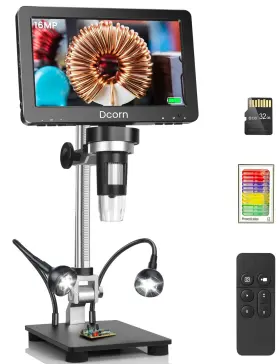 Dmr-02h Dcorn Hdmi Lcd Digital Microscope With Ips Screen 7 Inch Coin For Coi