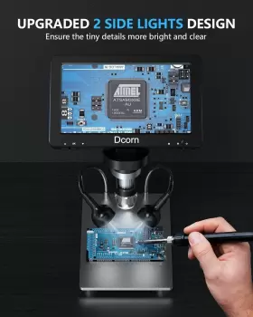 Dmr02 Dcorn Coin Magnifier 12mp Digital 1080 Video Led Welding Coins Lamps 7 Inches Connects #3