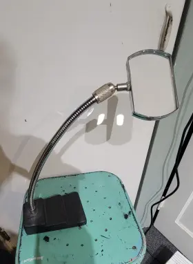 103-d Donegan Optical Co. Model Standing Gooseneck Square Magnifier Vintage Rare #2