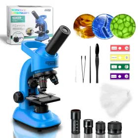 40-1600x Double Cc 721527655589 Kids Microscope Kit For Beginners Children Stem