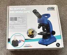 40-16000x Double Cc W5807a Scientific Microscope Blue Model For The Scientist Of Future
