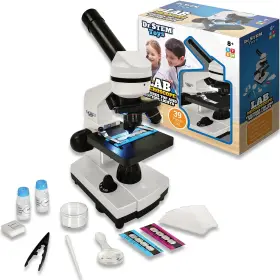 Bf597 Dr. Stem Toys 39 Piece Microscope Kit For Kids With Top And Bottom Lights Sp