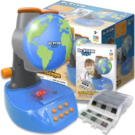 D582 Dr. Stem Toys - Talking Microscope For Kids With Twenty Slides Multicolor