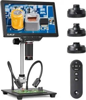 3-lens Elikliv 744759181718 4k Soldering Digital Microscope Tl301 Max Magnetic Coin Microsco