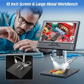 50x-1300x Elikliv Edm12 10ftft Lcd Digital Microscope Soldering Coin Microscop #2