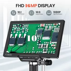 Edm202 Elikliv 10.1 Inch Hdmi Lcd Digital Microscope 16mp Coin With S #2