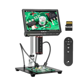 Em4k-af Elikliv 8 Inch 2000x Digital Microscope Welding 4k Coin Autofocus Used