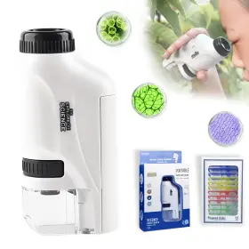 Ms01 Eptchn Mini Microscope For Kids 2025 New Pocket With Led Lights Miniscope