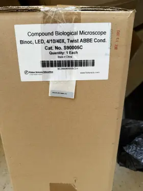 S90005c Fisher Scientific Compound Biological Microscope Binoc Led 4/10/40x