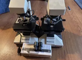 Fisher Scientific 12561102clos Micromaster 2x Binocular Upright Compound Microscope 10x