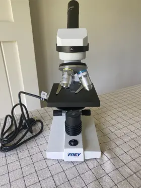 528600 Frey Scientific Student Microscope Monocular Head - 40x 100x 400x #3