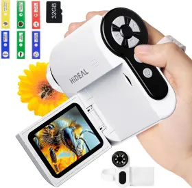 1000x Gds 744759967541 Hp20 Microscope For Kids 3-in-1 Easy And Fun 2 Inch Ips Portable White