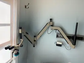 704fs Global Dental Microscope Model With Sliding Wall Mount