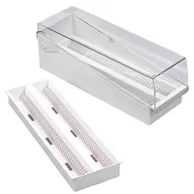 513250w-1 Globe Scientific Microscope Slide Box White
