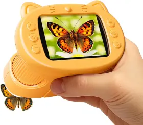 1000x Gmygby 445013238263 Handheld Digital Mini Microscope For Kids 4k Portable Pocket 2.4 Inch Screen