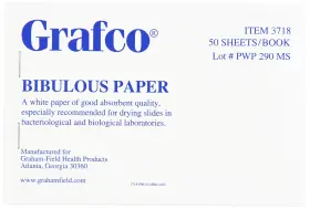 3718 Graham-field 717076382298 Grafco Bibulous Blotting Absorbent Paper 50 Sheets 4 Inch X 6 Pack Of