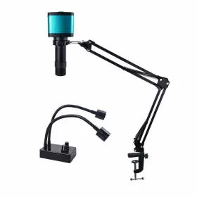 48mp Gringoo 003285625143 Adjustable Microscope Arm 130x Zoom C Mount Lens Camera Light 4k 1080p
