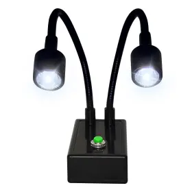 1083076315688488 Gringoo Microscope Articulated Arm Stand Gooseneck Light Set Dual Spot Lig