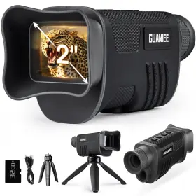 Lg68 Guaniee Night Vision Monocular 4k Digital Infrared With 2 Inch Larger Screen