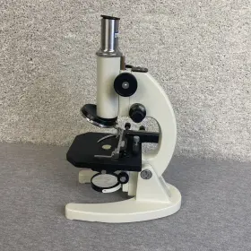 Xsp-13a Harbor Freight 33042 Medical Industrial Microscope Model With Wood Case Vintage