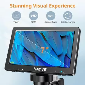 Dm9-a Hayve Zoom Digital Microscope 12 Mp Led Camera Sensor 10 Lamps 32 Gb Wired Remote Cont #2
