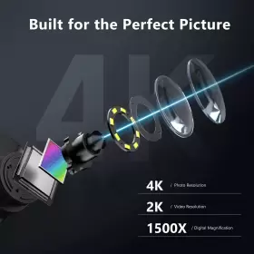 Hy070 Hayve 4k Digital Microscope 48mp Hdmi Coin With 7inch Ips ScreenA #2