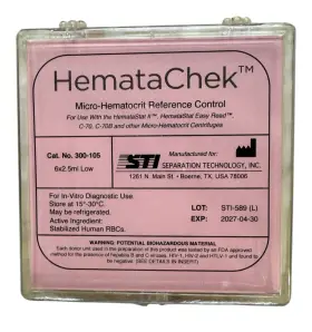 300-105 Hematachek Low Control Cat. No. 6x2.5ml - Ex 4/27