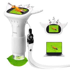 Hp40 Hideal Ips Microscope For Kids Easy And Fun 2 Inch Portable Handheld Mi