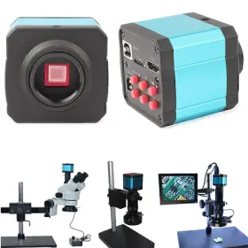 14mp Hukyu 612047804819 1080p Microscope Camera Zoom Lens Usb C-mount Digital Industry Video 32g