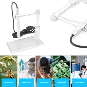 Hukyu 612048407040 5v 500x 2mp Usb Digital Microscope Video Webcam Magnifier Camera Stand Reflector