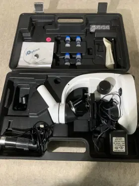St-80 Ioptron Electronic Microscope With Testing Materials And Carrying Case