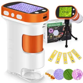 100x-1000x Jecone Vms240 Microscope For Kids Magnifications Digital Microscope-with 2.4 Inch Lcd