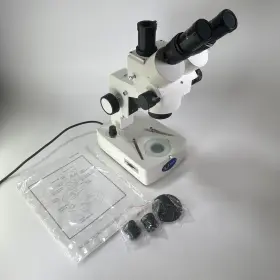 Zm-f603 Jenco Stereo Zoom Microscope Wf10x And Wf20x/12 Lenses Lighting Cam Port
