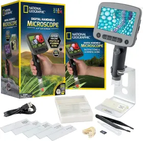 Jmw Sales Inc. 744110322507 National Geographic Digital Microscope For Kids 40-piece Handheld