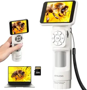 Jl113 Joyalens Microscope For Kids Adults 2.8 Inch Ips Handheld Digital Anti-shak
