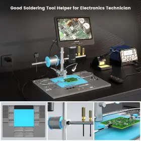 Jl249ms Joyalens Plus 10.1ftft Hdmi Digital Microscope With Soldering Station Boom Arm #3