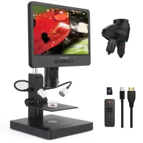 Zxr-jl2469p Joyalens Jl249ps 3 Lenses 10 Inch Hdmi Lcd Digital Microscope Uhd 4000 24mp Biolog