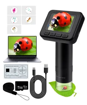 Exploration2 Julaiwy Handheld Microscope For Kids - 1000x Portable Photo And